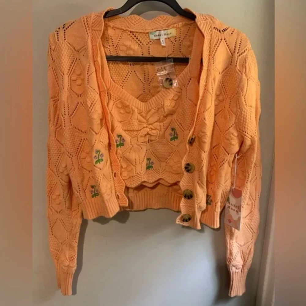 Hazel Moon Twin Sweater / Tank Set Size - Medium
